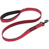 Company of Animals Guinzaglio per cani HALTI - tessuto 3M catarifrangente e impugnatura imbottita in neoprene. Comodo e facile da utilizzare. Ideale per cani di taglia media e grande, e per cuccioli (Taglia L, Rosso)