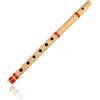 The Great Indian Bazaar Idee regalo di compleanno uniche 40 cm autentico flauto indiano in legno bambù in 'B' chiave Fipple Woodwind strumento musicale registratore tradizionale bansuri fatto a mano novità regali uomini