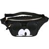 sarcia.eu DISNEY Mickey Mouse Nero, GIOVANILE, borsa con zip trapuntata, bustina da donna, REGOLABILE (nero)