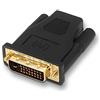 Watio Wave Adattatore DVI a HDMI - converte il segnale DVI a HDMI, ha un connettore maschio, colore nero, ideale per connessioni ad alta definizione. *