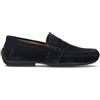 RALPH LAUREN Mocassino uomo blu in suede