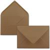 FarbenFroh by GUSTAV NEUSER 25x Buste B6-17,5 x 12,5 cm - marrone castagna - colla umida con lembo a punta - 120 g/m² - per matrimoni, biglietti d'auguri, inviti