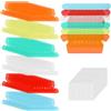 Tinoaly 60pz Linguette per Cartelle Sospese, Colorate Trasparenti Plastica Etichette per Sospese con Inserti in Carta Bianca a l'Organizzazione dell'Ufficio e l'Identificazione Rapida dei Documenti