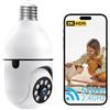 ZKCAI Telecamera di sicurezza con lampadina, 2.4G/5G WiFi Telecamere di Sicurezza Esterna Wireless Telecamere di Sicurezza Domestica 2K Telecamera di Sicurezza Domestica Allarme Rilevamento Movimento