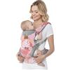 YooxArmor YooxAromr Marsupio Neonato,Ergonomico Regolabile Marsupio per Neonati 3-36 Mesi(3-30kg),Confortevole Fascia Neonato con Poggia Testa,Rosa