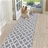 SHACOS Tappeto per Cucina Antiscivolo Lavabile 60x180cm Tappeto Passatoia per Corridoio Moderno Lungo Tappeto Runner Ingresso Tappeto Passatoia per Cucina, Bagno, Soggiorno, Camera da Letto (Grigio)