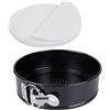 Happybase 7 inch antiaderente teglia per cheesecake con fondo rimovibile, Teglia da Forno Rotonda Springform, a prova di perdite, con 50 fogli di carta pergamena