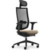 Sedus, Se:do PRO Light 2, sedia da ufficio ergonomica, membrana a rete, crema, supporto lordosi, supporto cervicale, regolabile in altezza
