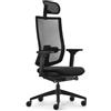 Sedus, Se:do PRO Light 2, sedia da ufficio ergonomica, membrana a rete, blu scuro, supporto lombare, supporto cervicale, regolabile in altezza