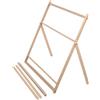 Asixxsix Macchina per maglieria in legno, Macchina per tessere a mano in legno fai da te con supporto regolabile Strumento per maglieria in lana per bambini Artigianato d'arte