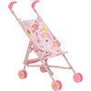 HTI BabyBoo - Passeggino singolo, passeggino per bambole, passeggino ombrello, pieghevole, giocattolo per giochi di ruolo bambini dai 2 anni in su (giungla rosa)