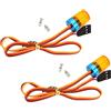 KEEDA Confezione da 2 luci a LED per polizia, circolari, stroboscopiche, allarme, per auto e camion della polizia da 1/8 1/10 1/12 1/16 RC (giallo)