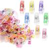 Vonsera Mollette in tessuto, 100 Pezzi, clip da cucito in plastica, con marcature di misurazione, clip da cucito multiuso per trapuntare, uncinetto, fai da te e lavori a maglia, fissaggio del tessuto