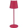 SMART-J Lampada Ricaricabile LED da Tavolo Easy Circle - 3 Temperature di Luce, 6 Ore di Autonomia, Design Moderno, Interruttore Touch, USB Ricaricabile (Rosa)