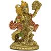 alikiki Statua Hindu Dio Volante Hanuman - Scultura indiana piccola Idol Murti Pooja - India Lord finitura oro statuetta per casa Puja Tempio Mandir Buddha Decor