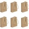 Clairefontaine 28800-5Cpack - Confezione regalo Kraft, confezione da 6 sacchetti regalo in carta kraft - Formato profumo, 13 x 5 x 16 cm, 210 g, confezione regalo Kraft, imballaggio, ideale per: