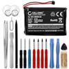 CELLONIC, Navigazione Batteria, Compatibile con Garmin zumo 340LM Zumo 390LM, 340LM CE (1800mAh, 3.7V) + Set di Attrezzi