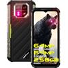 Ulefone Armor 22 Rugged Smartphone 16G+256GB Android 13 Telefono Indistruttibile 6.600mAh 6,58 Fotocamera 64MP+64MP Visione notturna Dual SIM IP68 Impermeabile Cellulare Antiurto 2024 NFC Verde