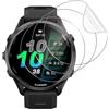 GEEMEE 3 Pezzi Pellicola Protettiva per Garmin Forerunner 970/570(47mm), Non Vetro temperato TPU Flessibile Copertura Completa Impermeabile e indossabile Protezione Schermo