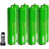 Nraonrn Batterie Ricaricabili AAA 400mah 1,2v per Ricevitore Gigaset, NI-MH Pile Ricaricabili AAA 400 mah per Panosonic Telefoni Cordless - confezione da 8