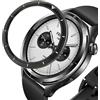 XBERSTAR Anello con lunetta in acciaio inox per Xiaomi Watch S4/S3 - Design a scala nera