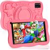 SUMTAB Tablet Bambini 7 Pollici con Controllo Parentale, Android 13 Tablette, 8 GB RAM 64GB ROM (256 GB Estensione) Bluetooth, WiFi,Tablet per Bambini con Custodia(Rosa)
