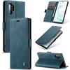 Phernykas Cover per Samsung Galaxy Note 10 Plus Libro Pelle Portafoglio, [Porta Carte] [Magnetica] Premium PU Flip Wallet Custodia Cellulare Protection per Samsung Note 10 Plus Leather Case, Blu-verde