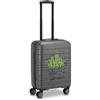 RONCATO DC COMICS Valigia Trolley Cabina | 4 Ruote 55x40x20/25 cm | Rigida con Chiusura TSA, Bagaglio a Mano - Jocker