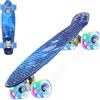 ERNAN Skateboard 22in Mini Cruiser Skateboard Completo retrò per bambini, ragazzi, adolescenti, adulti, principianti, ruote luminose a LED,carico massimo 99,8 kg (Phonetic Symbol)