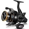 Sougayilang Mulinelli per Carpe, Mulinello da Pesca Spinning Liscio e Potente 6 + 1BB Mulinelli per Esche per Carpe, Mulinello per Pesca in Mare d'Acqua Salata/Dolce Max Drag 33LB-70