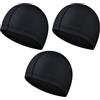 wilcractk Cuffia Piscina Neonato Set 3 Pezzi in Tessuto Nero Elastico Resistente per Bambino Bambina Donna e Adulti Perfetta per Nuoto e Attività Acquatiche Sicure e Confortevoli