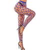 RSLOVE Calze a rete Rhinestone Collant Sexy Donna Rete Strass Paillettes Pantaloni, blu royal, Taglia unica
