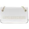 Love Moschino Borsa A Tracolla Da Donna Marchio Love Moschino, Modello JC4212PP0GKG0, Realizzato In Pelle Sintetica. Bianco