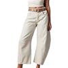 MASUCOR Jeans Barrel Jeans a Gamba Larga da Donna Jeans Larghi Y2k a Vita Media Pantaloni Boyfriend Denim Pantaloni Estivi Comodi Jeans da Donna con Cerniera e Tasche Casual Alla Moda(White,M)
