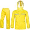 Caxndycing Tuta antipioggia da uomo riflettente giacca antipioggia pantaloni giacca impermeabile tuta da uomo giacca leggera softshell pantaloni abbigliamento da lavoro per pioggia e neve, giallo.,