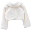 ifundom 1pezzi Coprispalle Peluche Per Bambine Tippet Elegante Con Fiore Per Inverno Costume Per Cerimonie e Spettacoli Taglia s Bianco