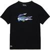 Lacoste Th1801 t-Shirt Manica Lunga Sport, Nero, XS Uomo
