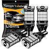 Defvnsy - Confezione da 4 - Estremamente luminoso 1220Lum Canbus Error Free 921 912 W16W T15 AK-4014 45 pezzi Chipset Lampadine LED per luce di stop fanale posteriore, Xenon Rosso