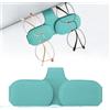 XoeLLe Porta Occhiali Auto, Forte Supporto Magnetico Porta Oggetti per Auto, Pelle Clip per Biglietti da Visita Supporto per Porta Occhiali per Auto, Accessori Auto Interno, Accessori per Auto(Blu)