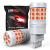 Cenmoll 3157 Lampadina LED Rossa, Super Luminosa 40W 2000LM 12V-24V Canbus Error Free 3057 4057 3157 4157 T25 Lampadine LED per Auto Backup Retromarcia Luce di Posizione Freno Luci Posteriori, 2PCS
