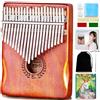 Everjoys Kalimba - Pianoforte da pollice a 21 tasti, strumento musicale professionale, con custodia in panno morbido portatile, libro delle canzoni veloce da imparare, martello per accordatura, kit