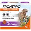 Frontline Frontpro compresse antiparassitarie masticabili Frontline - Per taglia Grande 25-50 Kg - Antiparassitario per cani - 1° ORDINE? scegli lo sconto BZR5 / BZR20 + 200 punti fedeltà