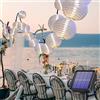 Lezonic Ghirlande solari lanterne esterne 8 metri 30 lanterne LED 8 modalità ghirlande solari impermeabili bianche per decorazione balcone giardino cortile matrimonio decorazione festival (bianco freddo)
