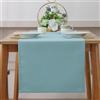 XINBAIJI Runner da tavolo, tovaglia in cotone e canapa, impermeabile, resistente all'olio e antimacchia, anti graffi e anti-tagliente, per decorazione da tavolo (40 x 240 cm, azzurro)