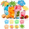 IHLOOTD Ombrellini Cocktail 75 Pezzi Parasole per Cocktail 3 Stili Colorati Ombrellini Stuzzicadenti per Aperitivo e Drink Decorazioni Hawaiane Festa per Bevanda Riutilizzabile Bastoncini Torte e Frutta