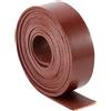 GORGECRAFT Cordino piatto in vera pelle di bufalo pieno fiore, 25 mm x 2 m, spessore 2 mm, filo per intrecciare, per la creazione di gioielli, collari, cinture, artigianato fai da te, marrone cocco