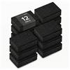 Black Sweden Home SVAMP - Spugna da cucina, 12 pezzi, colore nero, durevole e universale, utilizzabile per piatti, spugna per pulizia con tessuto non tessuto abrasivo
