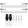 PATIKIL 105mm Soffitto Luce Piastra Kit, 2 Set Luce Apparecchi Montaggio Staffa Piastra Acciaio Traversa per Casa Ufficio Sospensione Parete Luce, con Vite Rondella Dado