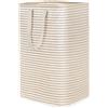 Lifewit Cesto Portabiancheria, Grande Cesta Portabiancheria Pieghevole con Manici Allungati, Portabiancheria Sporca, Laundry Basket per Vestiti, Asciugamani, Coperte, Beige, 80 L