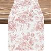 BSITSSS Runner da Tavolo Floreale, Runner Tavola Moderno 33 x 183 cm, Runners Tavolo Rosa per Primavera Estate Cucina Tavolo da Pranzo Decorazione